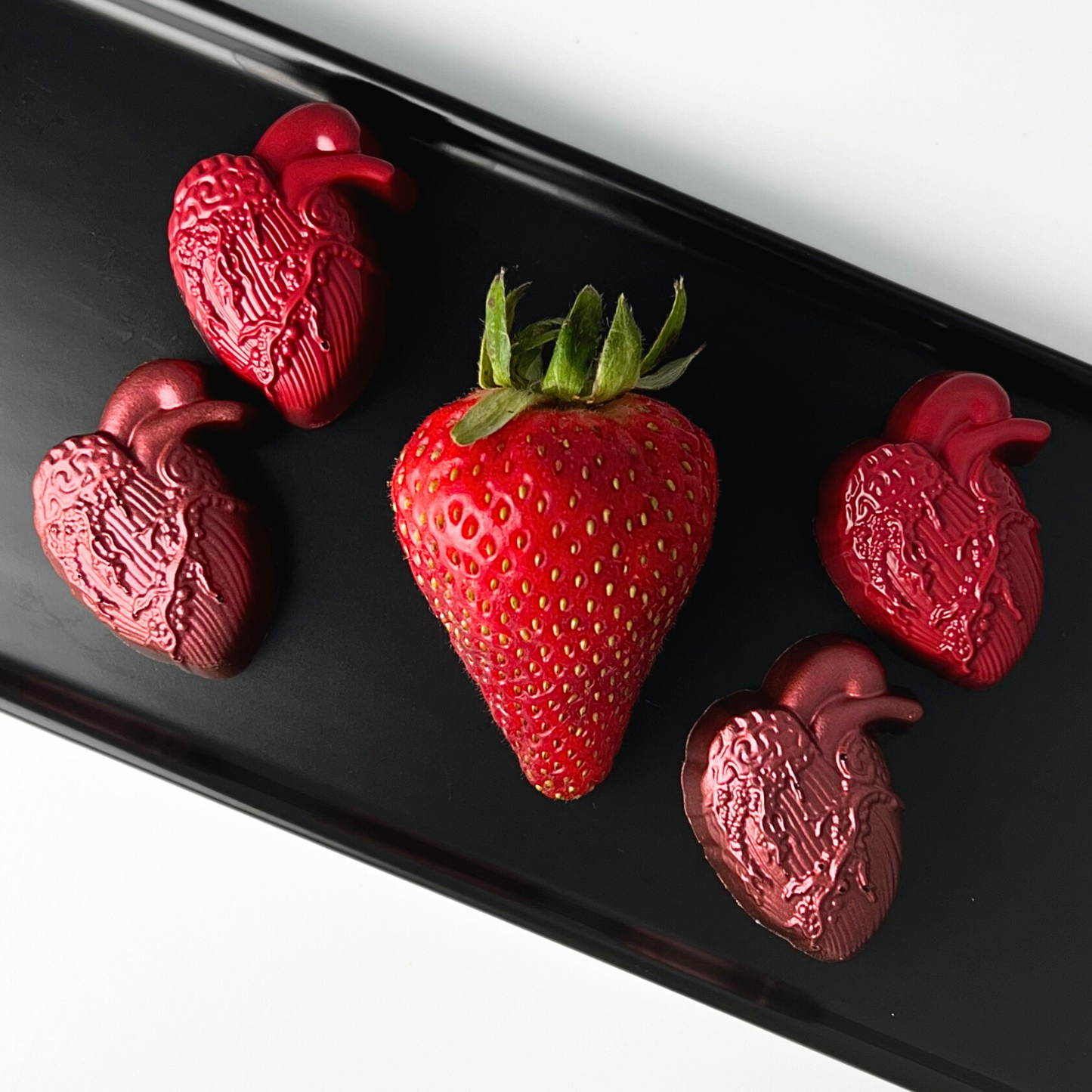 Balsamic Vinegar Caramel and Strawberry bonbons