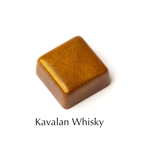 An image of Formosa Chocolate Kavalan Whisky bonbon on a white background. 
